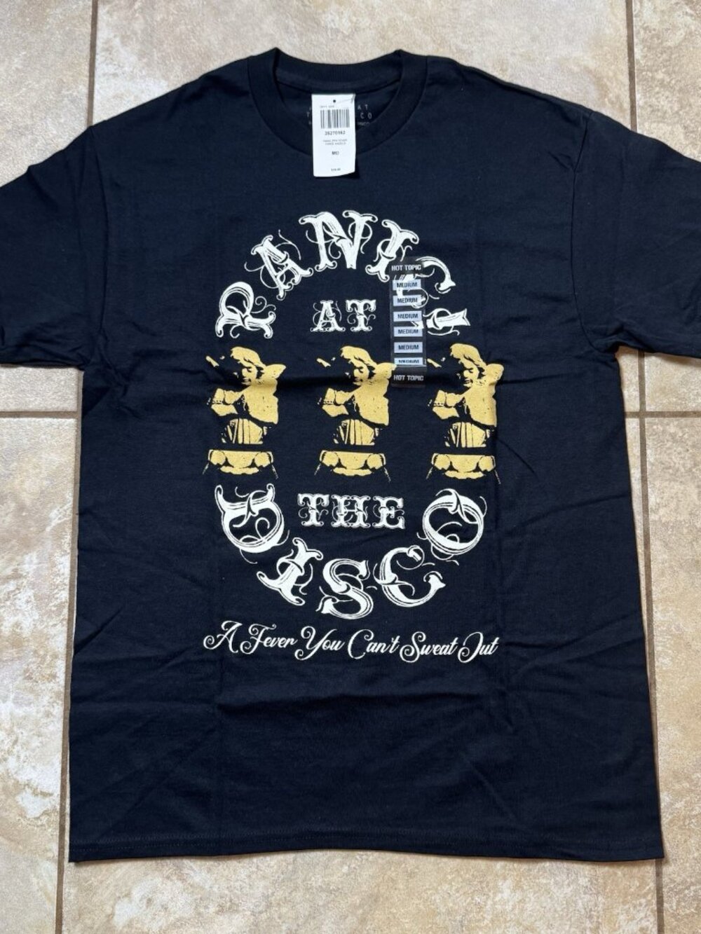 Panic! At The Disco Fever You Can't Sweat Out T-Shirt MEDIUM New With Tags